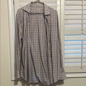 Peter millar Men's Checkered button down Shirt
